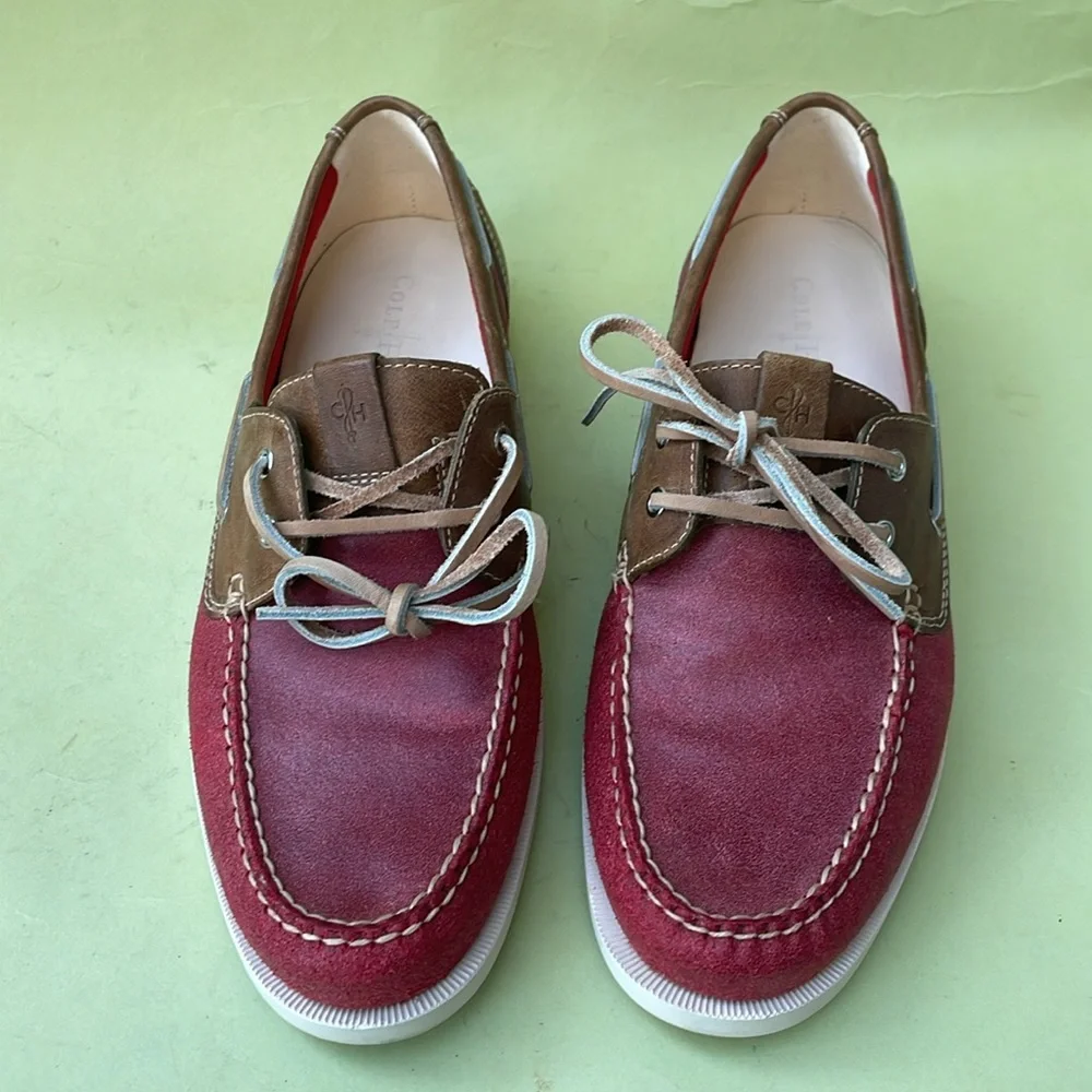 Dark red/tan Cole Haan leather shoes
